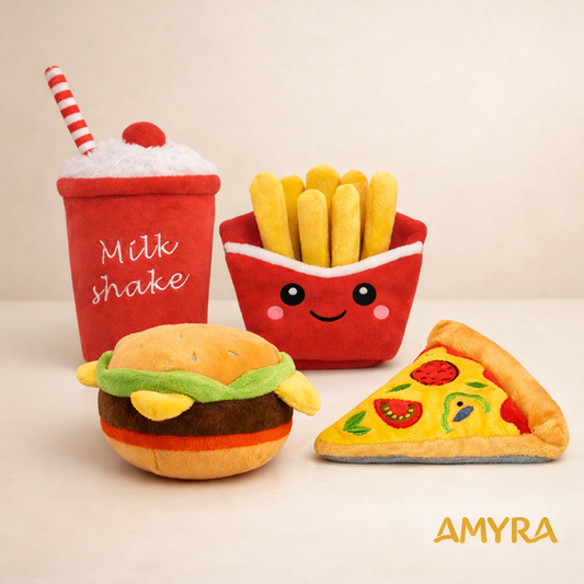 Brinquedo de Pelúcia Fast Food | Diversão Interativa — AMYRA™